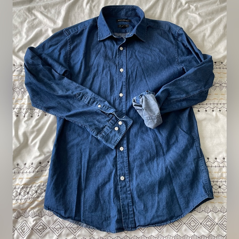 Men’s Chambray Banana Republic Grant Slim Fit Button Down Shirt